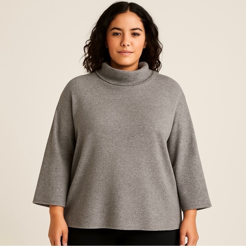Banana Republic Soft Brushed Funnel Neck Size Large - Picture 1 of 5